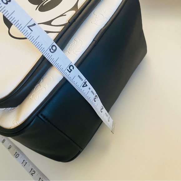 NEW Disney Mickey Mouse Embossed Backpack Faux Leather Mickey Mouse Ears - Picture 7 of 14